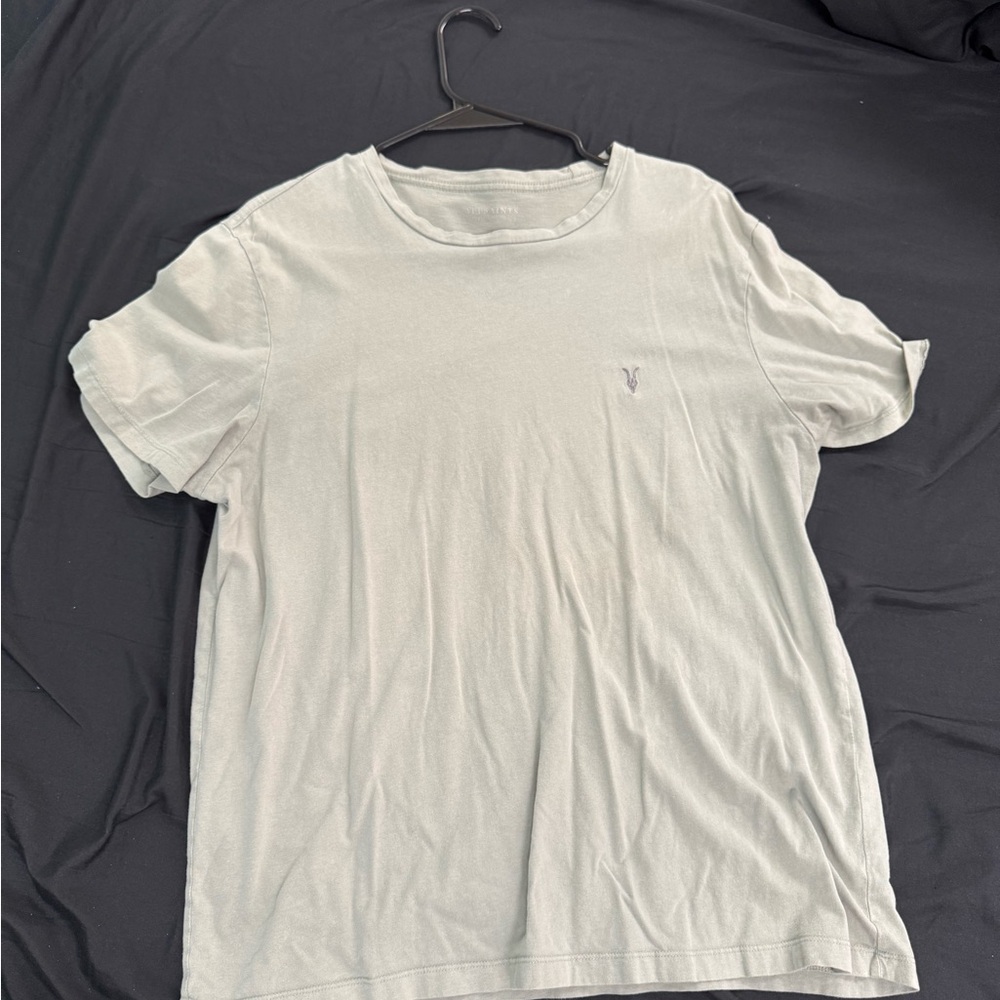 All Saints Light Olive Green Short Sleeve Tee